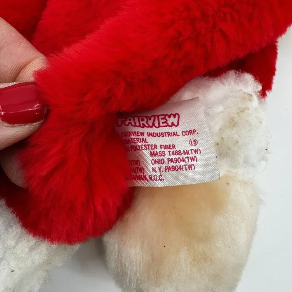 3D Santa Stocking Vintage 1988 Made by Fairview Christmas Decor